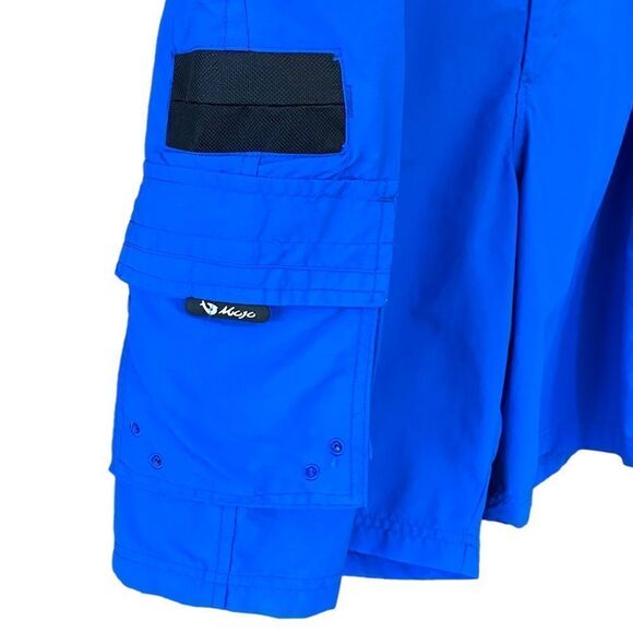 Mojo Sz 38” Blue Nylon Beach Swimming Surfing Board Shorts - Picture 3 of 5